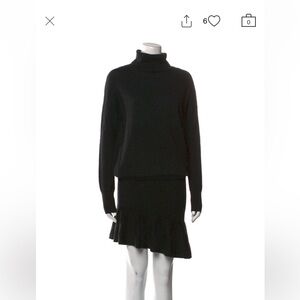 All Saints Classic Black Turtleneck Sweater
